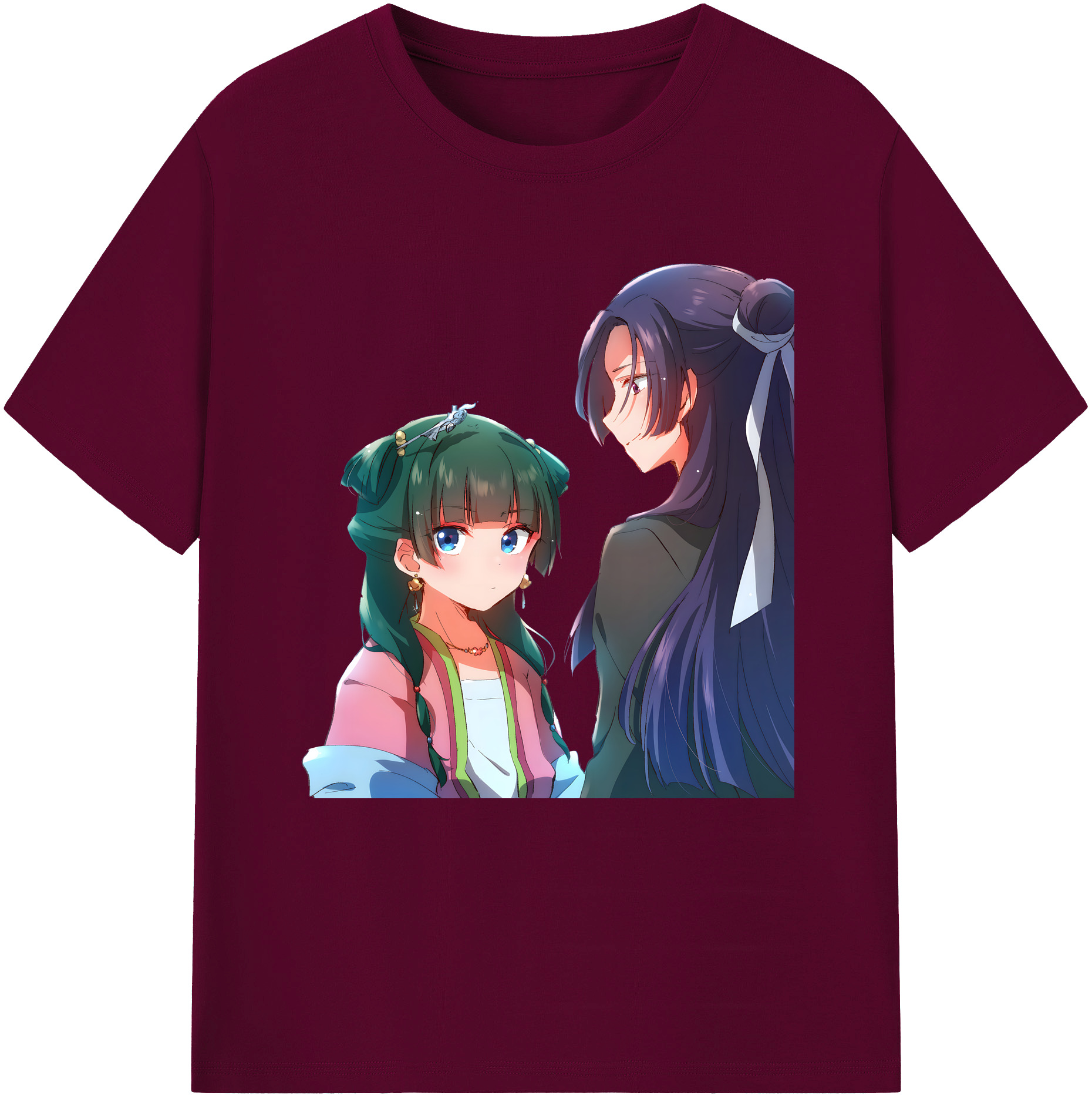 （画像用） 薬屋のひとりごと The Apothecary Diaries レディースカジュアルプリントTシャツ（綿100％）